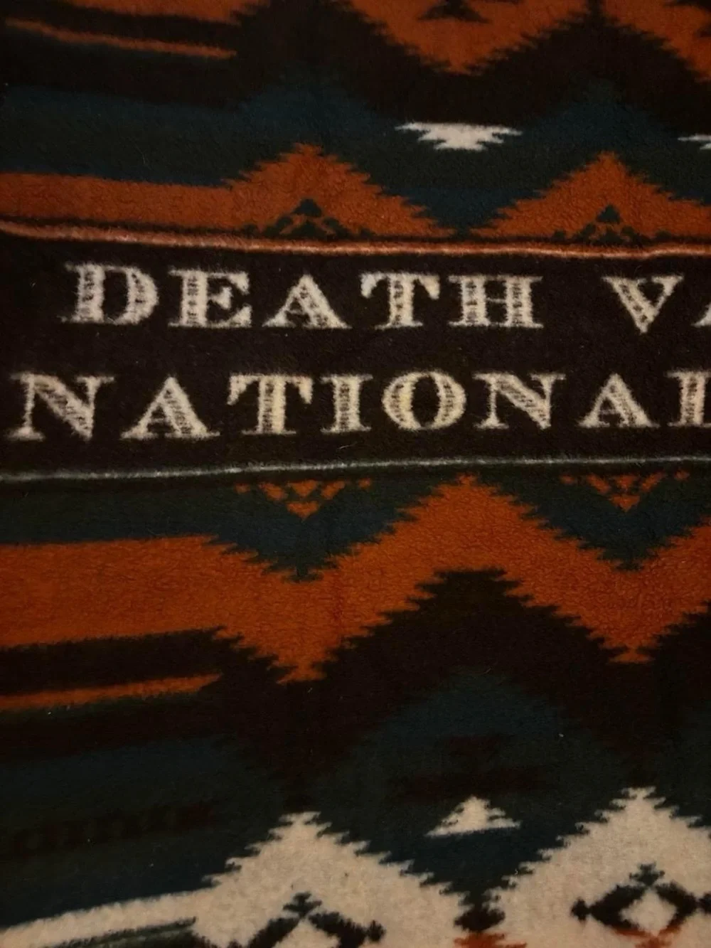 Vintage Earth Ragz Death Valley National Park blanket